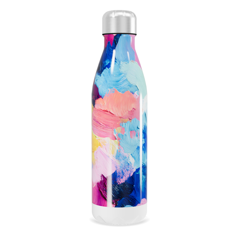 Garrafa Inox - Estampa Colorida Abstrata