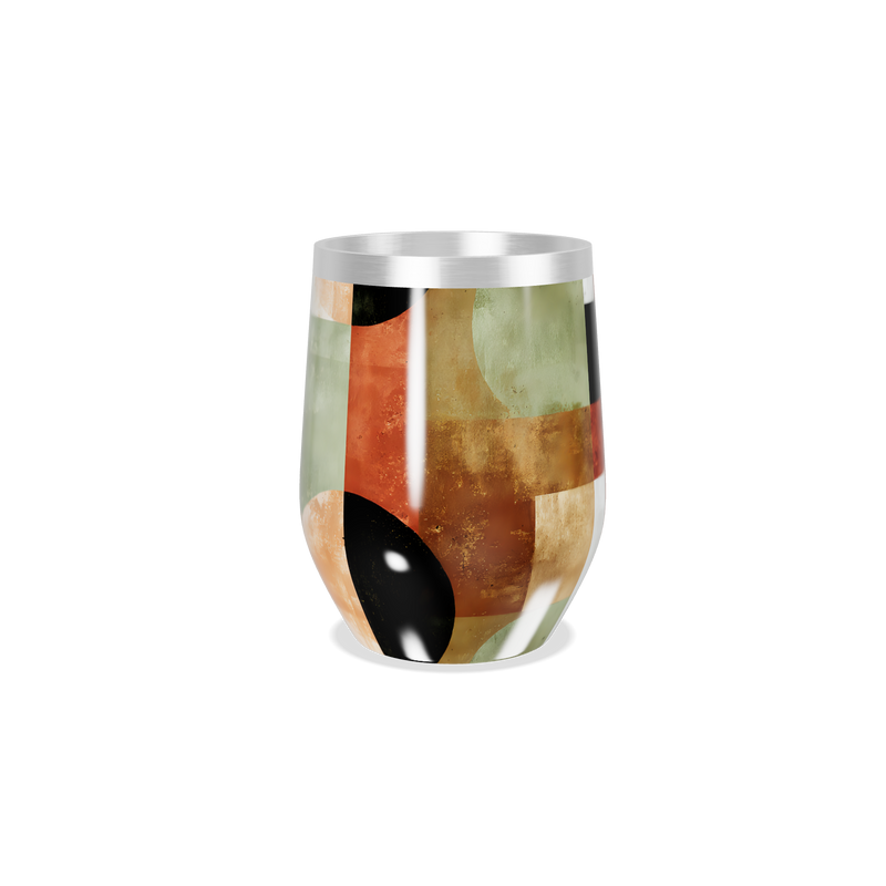 Copo Térmico Slim - Geométrico Colorido Inox