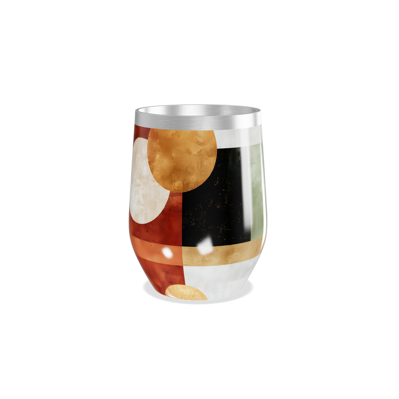 Copo Térmico Slim - Geométrico Colorido Inox