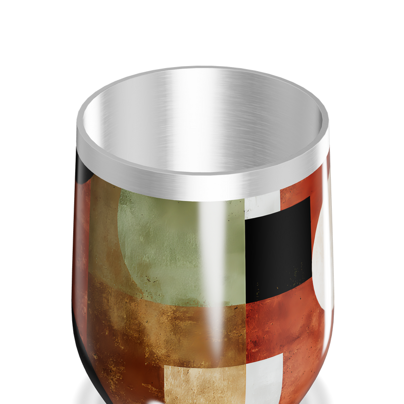 Copo Térmico Slim - Geométrico Colorido Inox