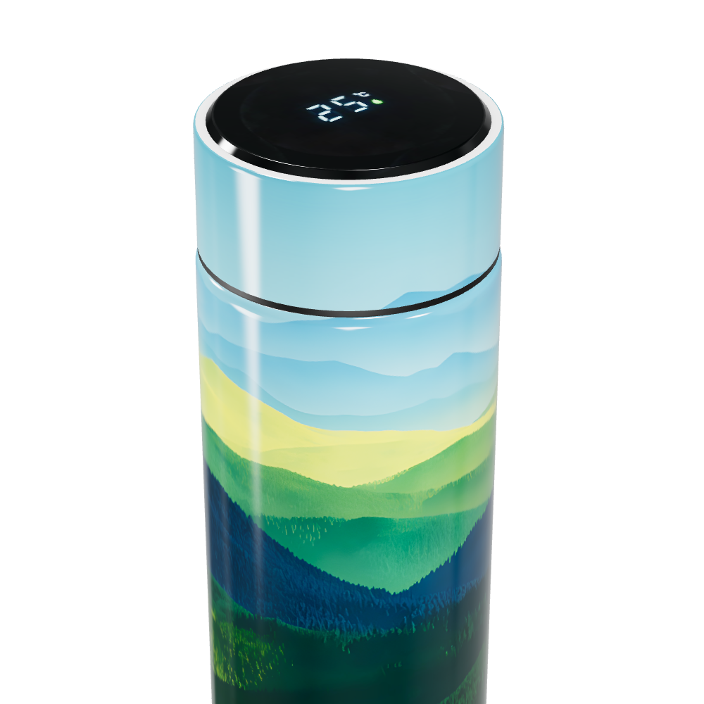 Garrafa Térmica Touch - Paisagem Azul