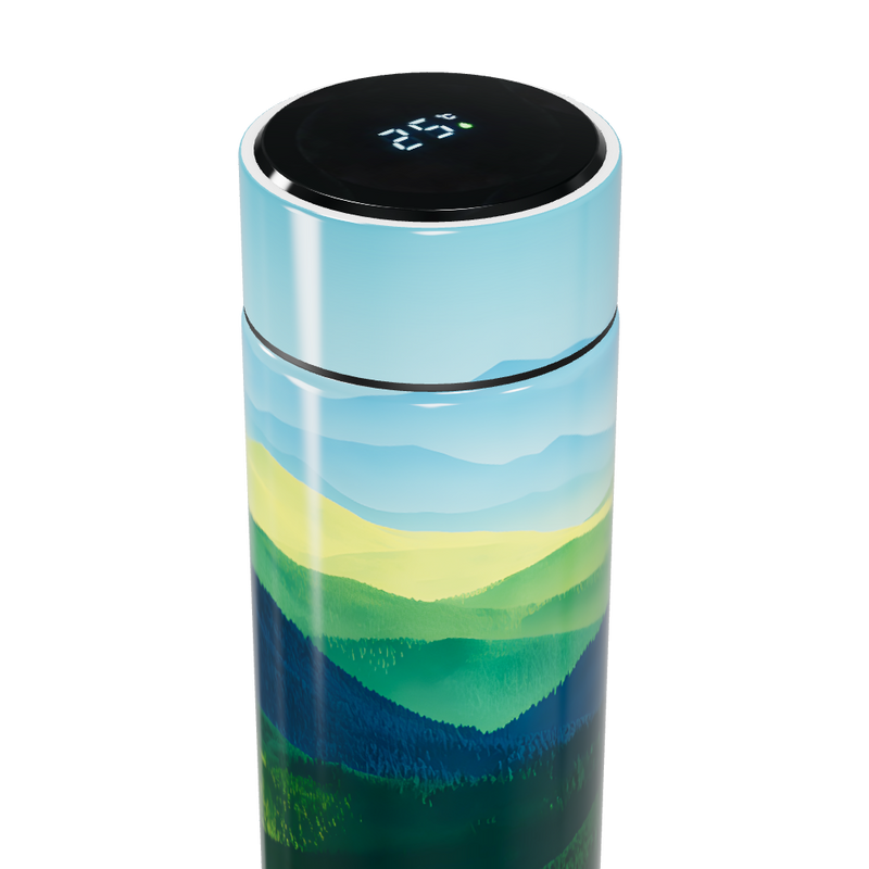 Garrafa Térmica Touch - Paisagem Azul