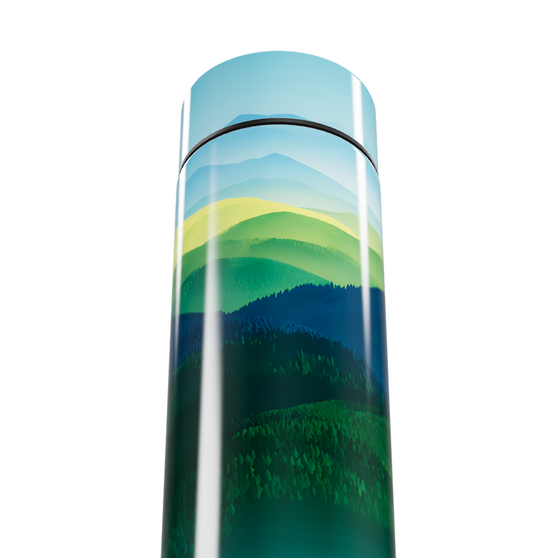 Garrafa Térmica Touch - Paisagem Azul