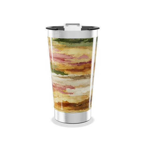 Copo Térmico - Estampa Colorida Abstrata