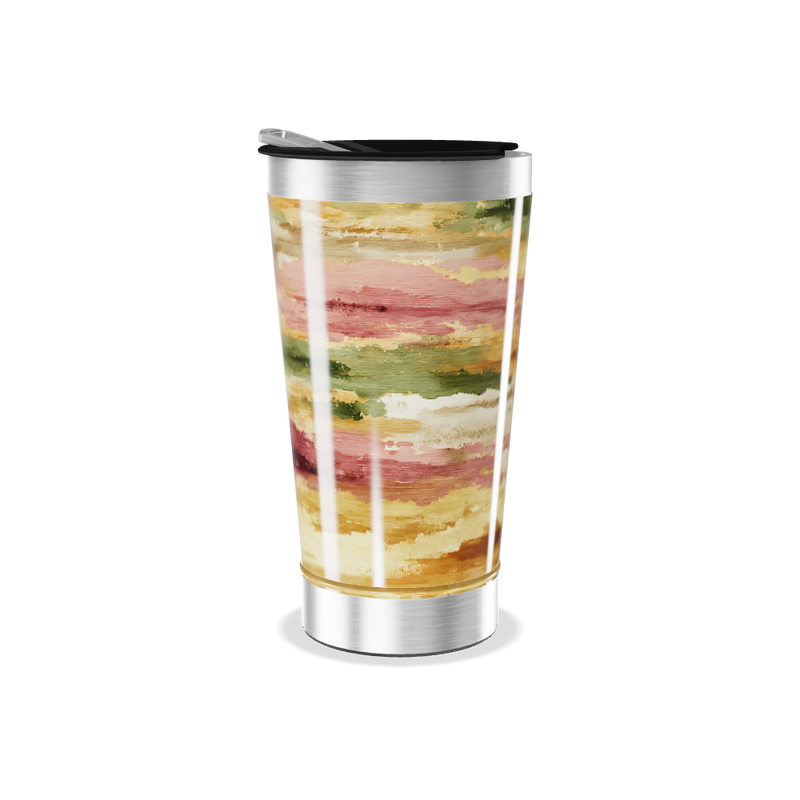 Copo Térmico - Estampa Colorida Abstrata