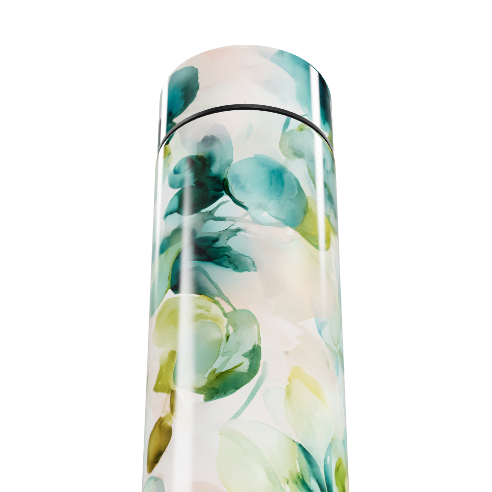 Garrafa Térmica Touch - Floral Multicolor Aço