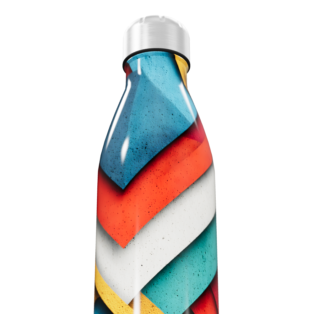 Garrafa Inox Estampada Multicolorida