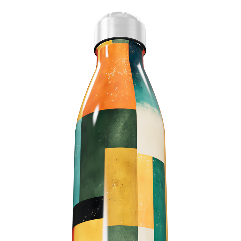 Garrafa Inox Estampada - Geométrica Multicolorida