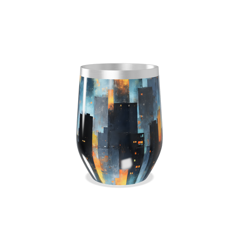 Copo Térmico Slim - Cidade Noturna Inox