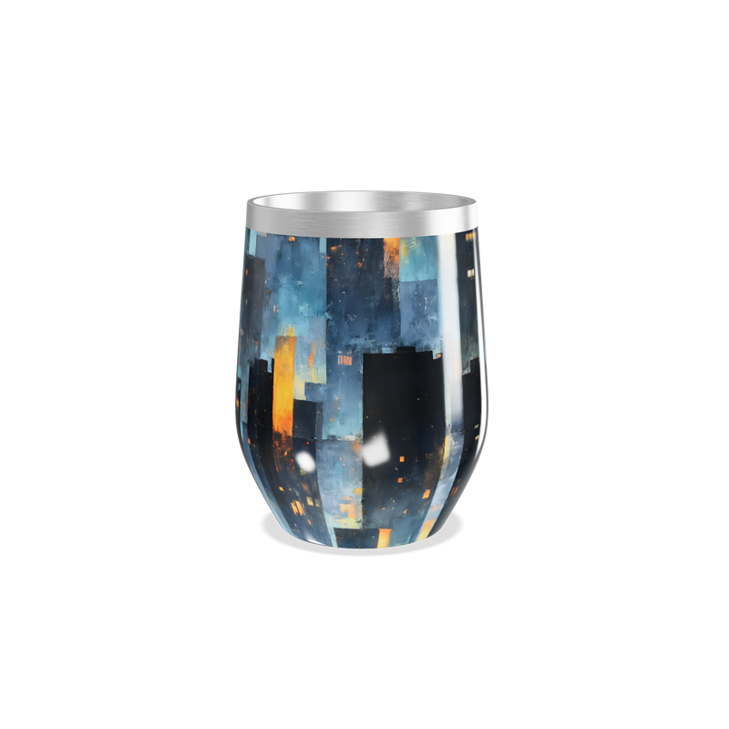 Copo Térmico Slim - Cidade Noturna Inox