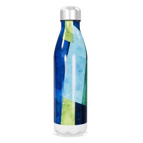 Garrafa Inox - Azul Verde Estampada