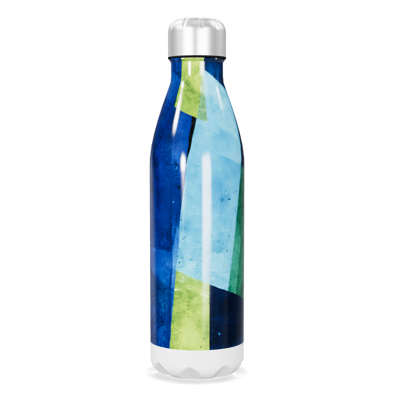 Garrafa Inox - Azul Verde Estampada