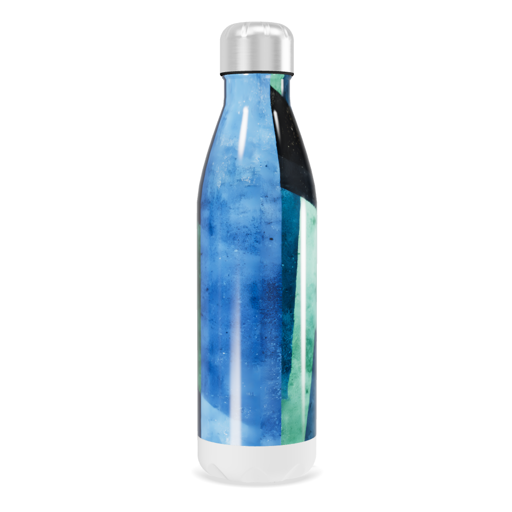 Garrafa Inox - Azul Verde Estampada
