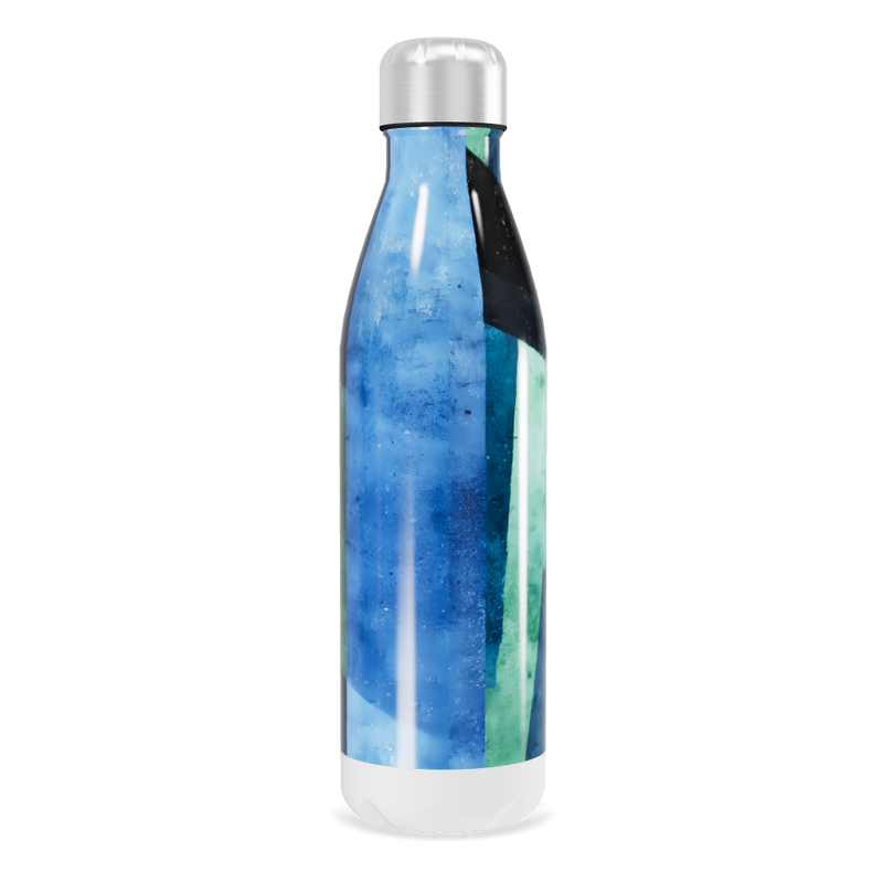 Garrafa Inox - Azul Verde Estampada