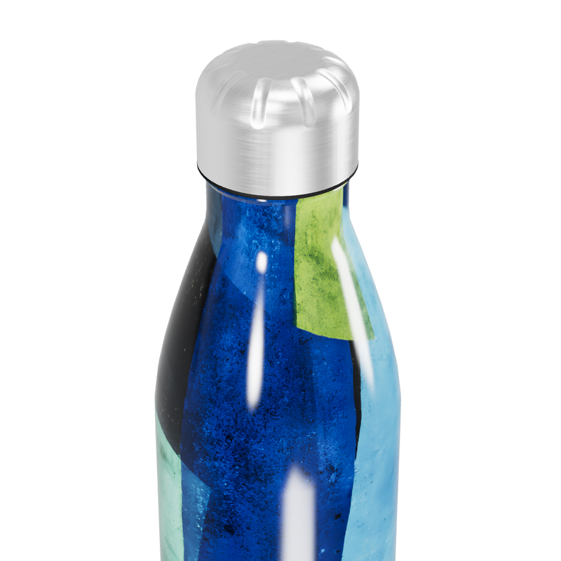 Garrafa Inox - Azul Verde Estampada