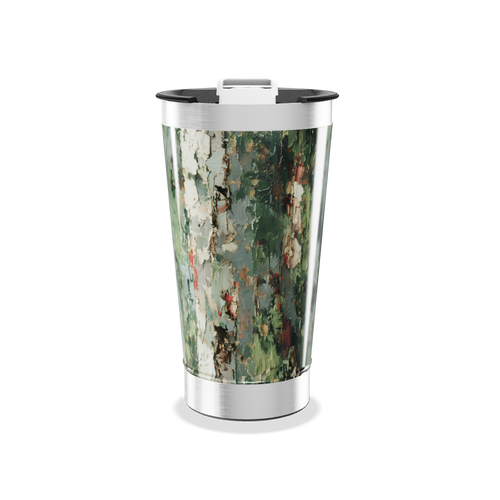 Copo Térmico - Pintura Abstrata Verde