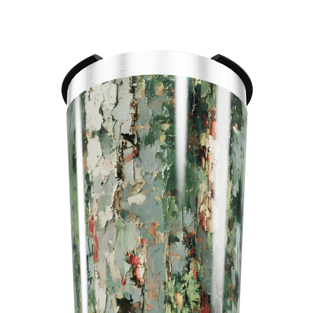 Copo Térmico - Pintura Abstrata Verde