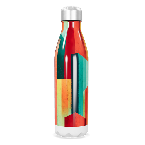 Garrafa Inox - Estampada Colorida térmica