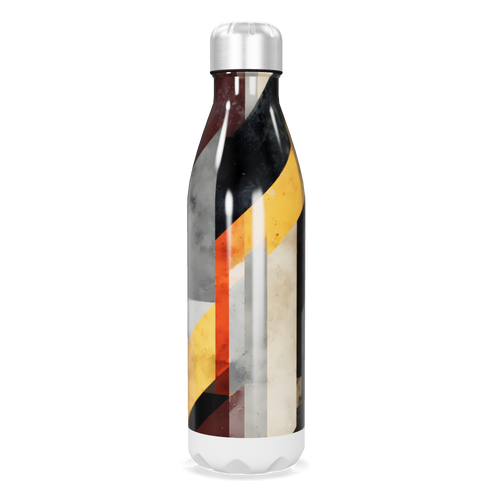 Garrafa Inox - Colorida com Listras Verticais