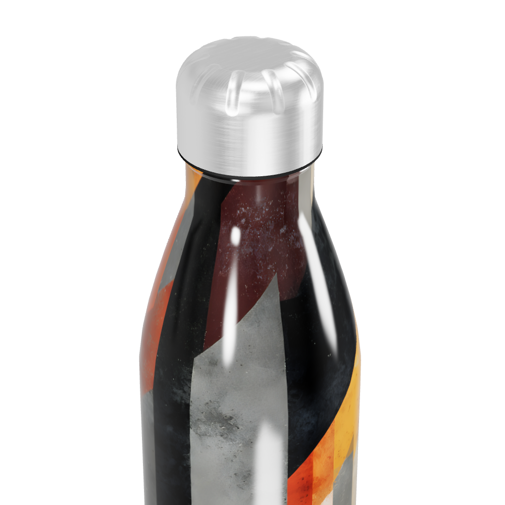 Garrafa Inox - Colorida com Listras Verticais