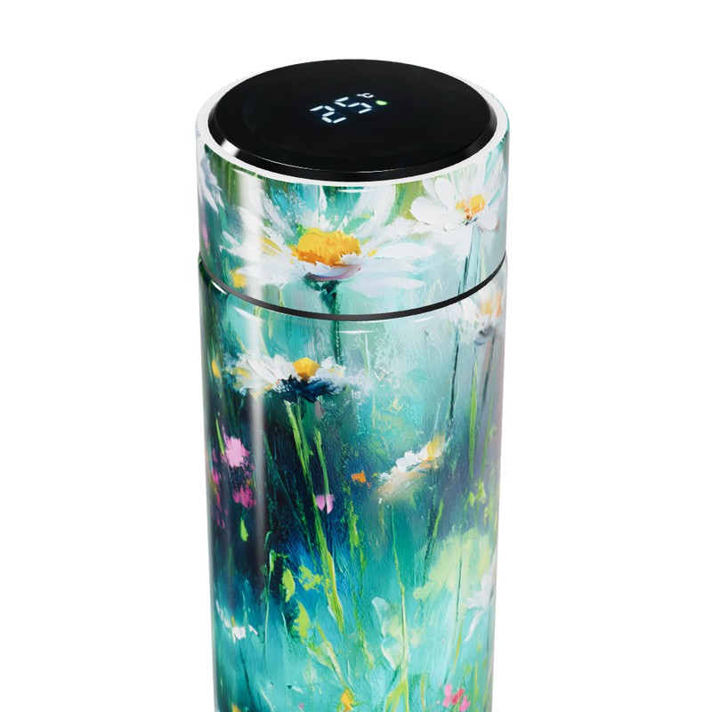 Garrafa Térmica Touch - Floral Colorida Inox