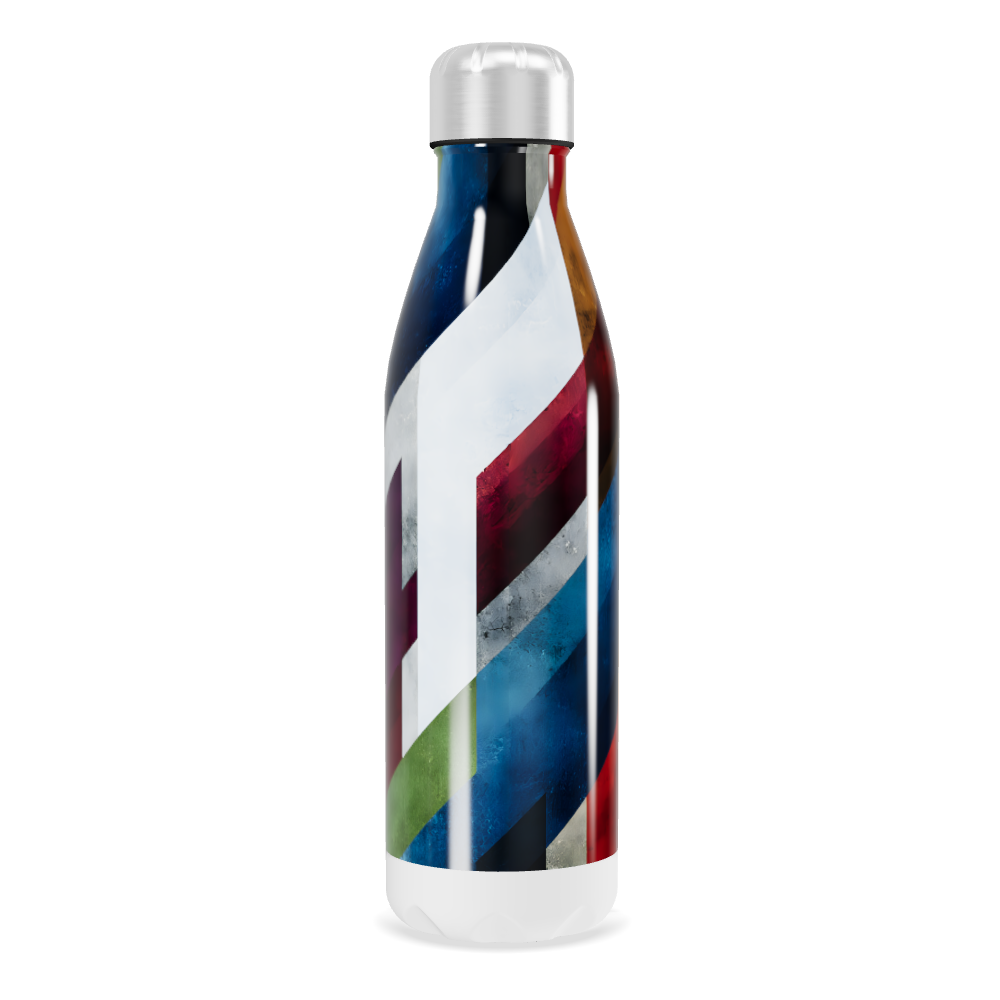 Garrafa Inox - Colorida com Listras