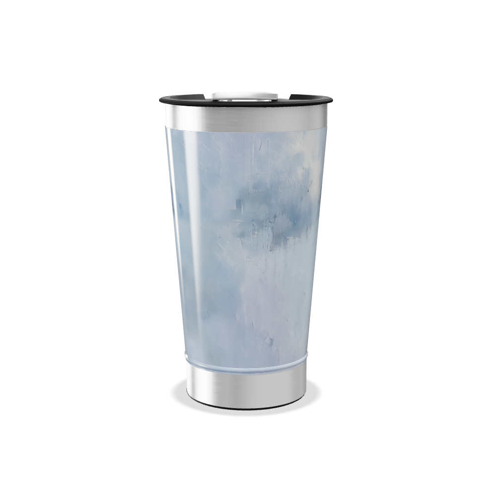 Copo Térmico - Estampa Azul Aquarela