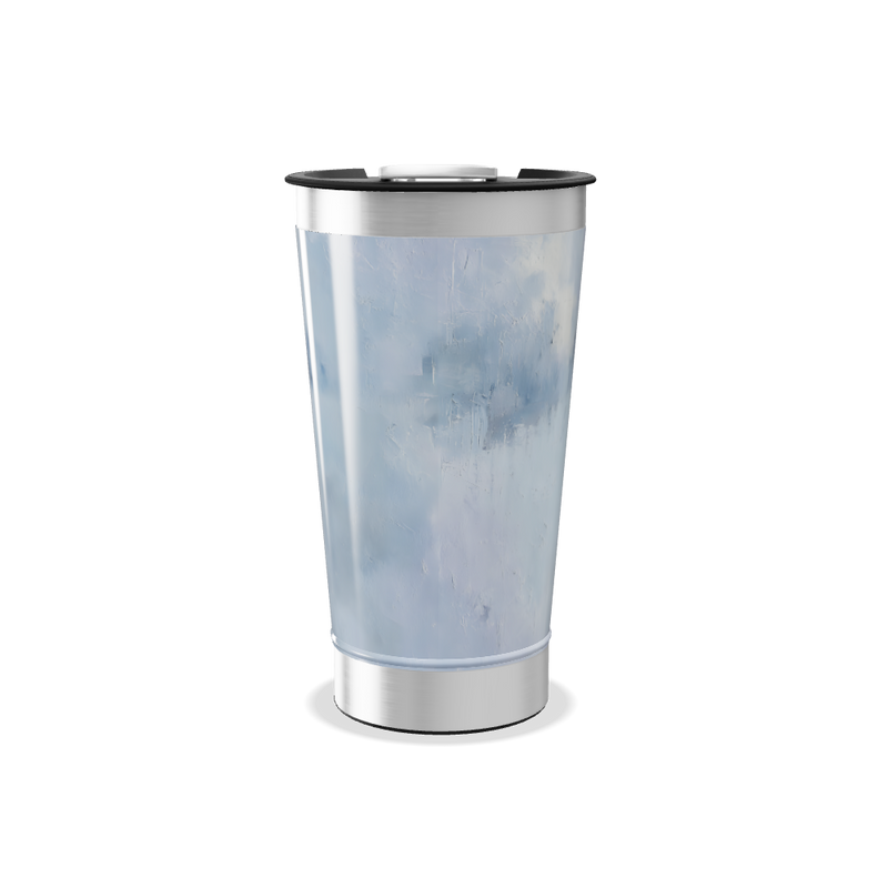 Copo Térmico - Estampa Azul Aquarela