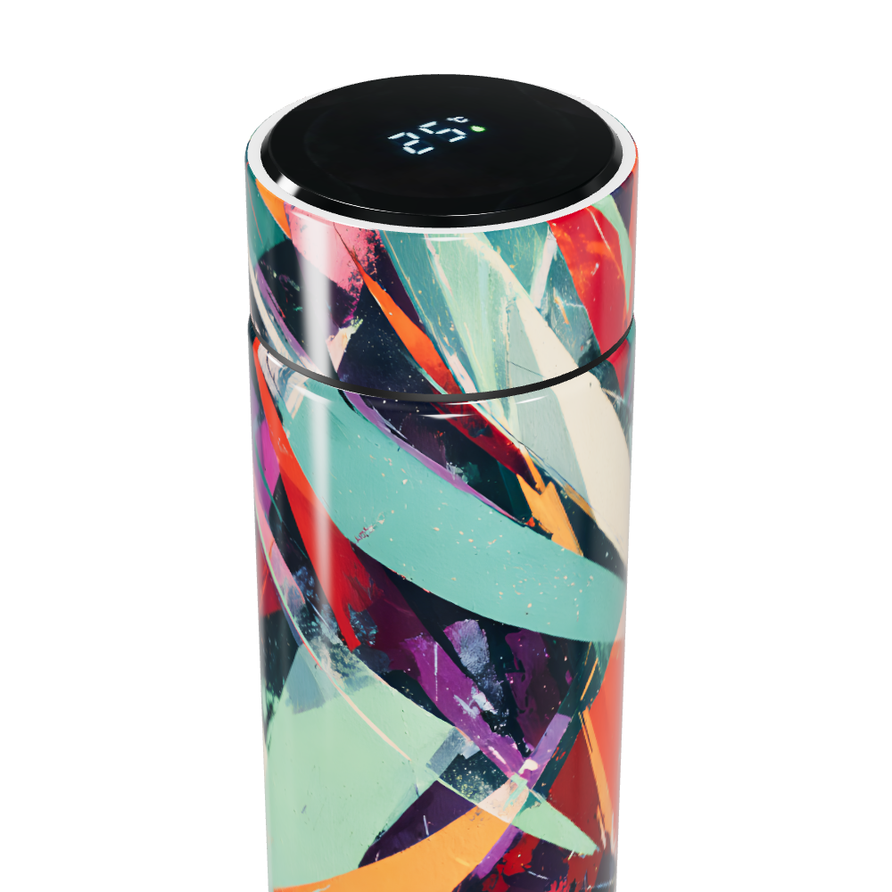 Garrafa Térmica Touch - Estampa Colorida Moderna