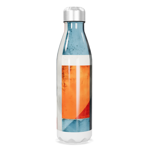 Garrafa Inox - Estampada Azul e Laranja