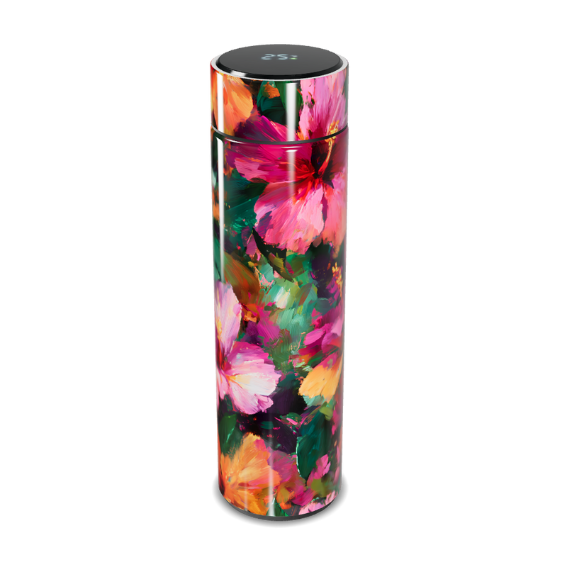 Garrafa Térmica Touch - Floral Colorida Aço Inox