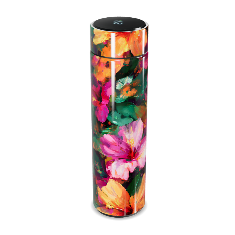 Garrafa Térmica Touch - Floral Colorida Aço Inox