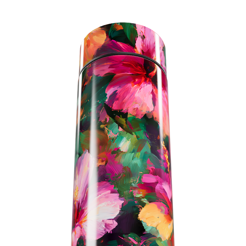 Garrafa Térmica Touch - Floral Colorida Aço Inox