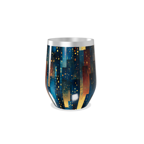 Copo Térmico Slim - Estampa Urbana Colorida