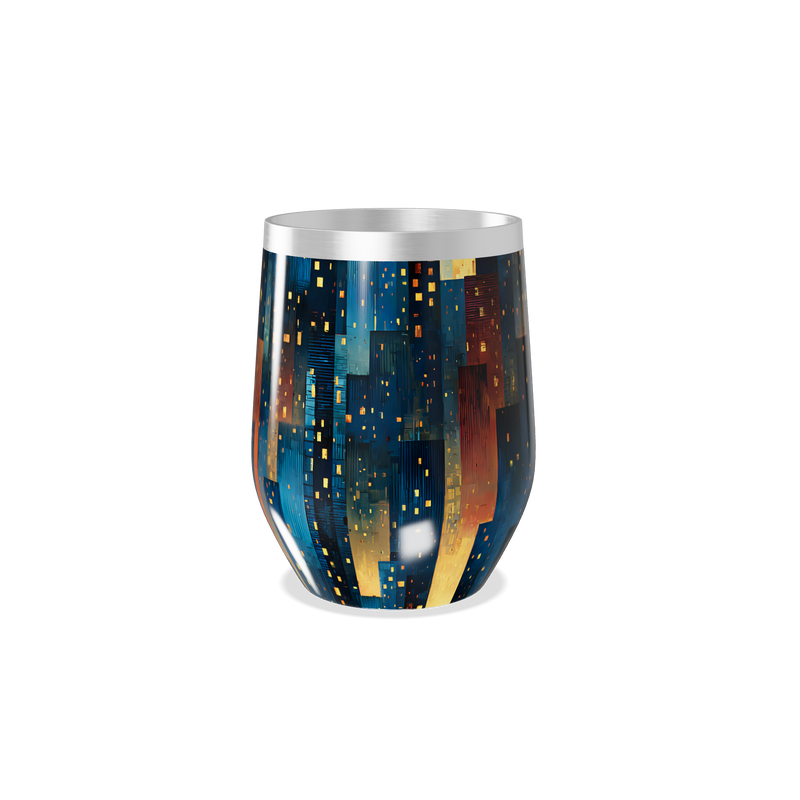Copo Térmico Slim - Estampa Urbana Colorida