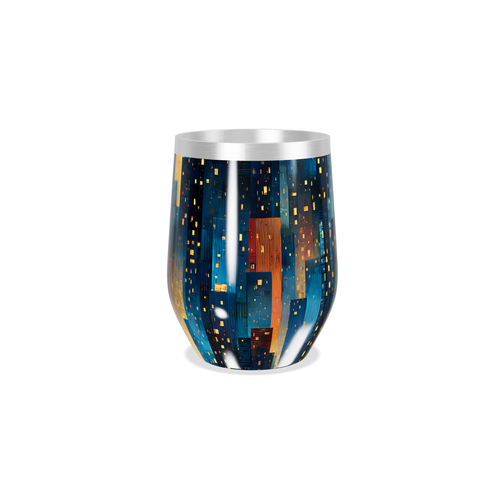 Copo Térmico Slim - Estampa Urbana Colorida