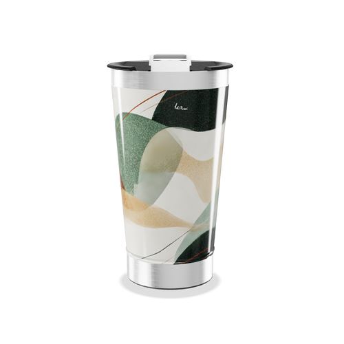 Copo Térmico - Estampa Abstrata Colorida