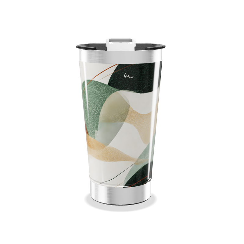 Copo Térmico - Estampa Abstrata Colorida