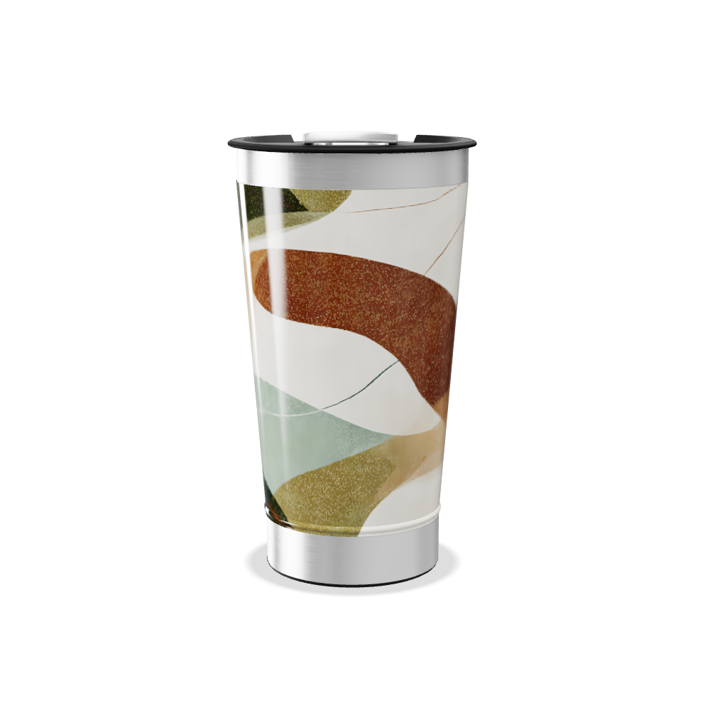 Copo Térmico - Estampa Abstrata Colorida