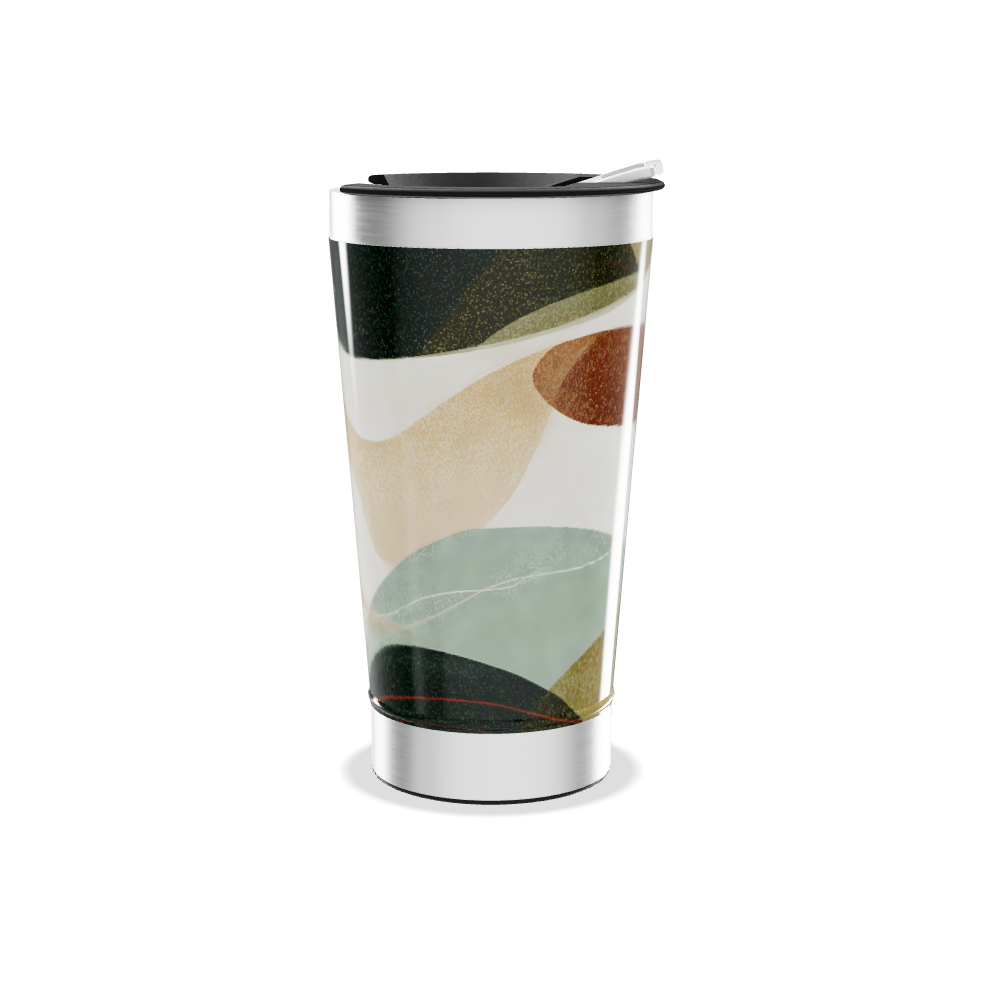Copo Térmico - Estampa Abstrata Colorida