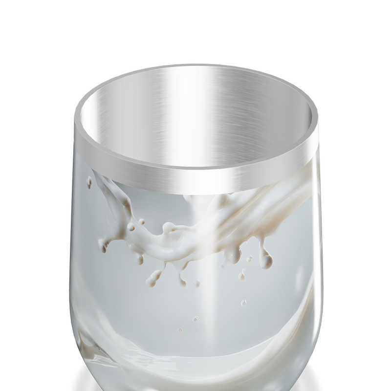 Copo Térmico Slim - Transparente com Efeito Líquido