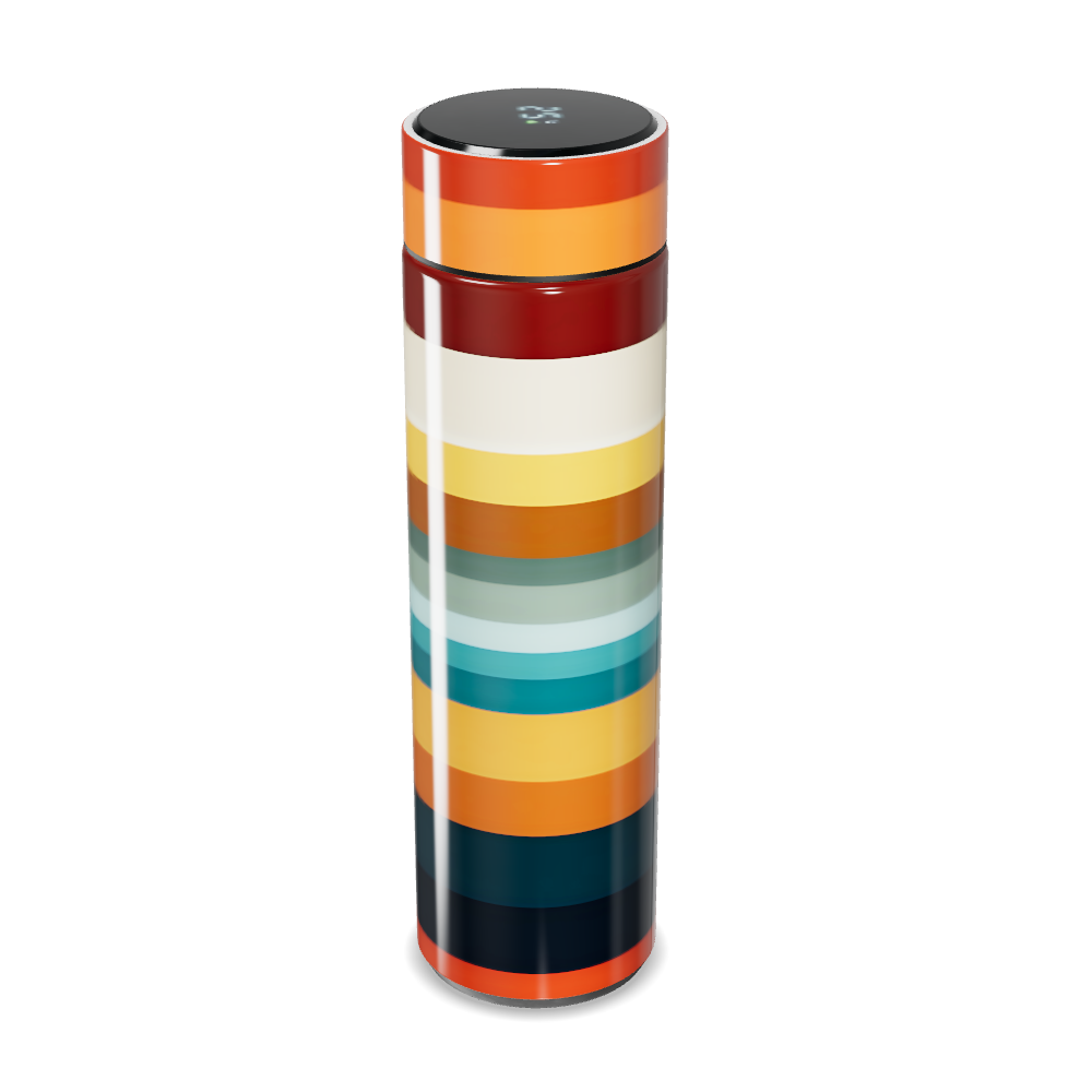 Garrafa Térmica Touch - Colorida com Listras