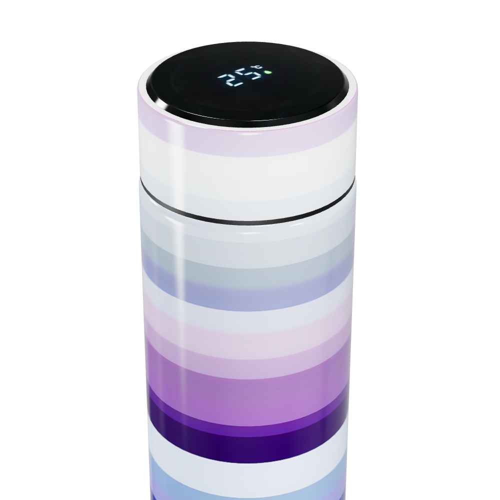 Garrafa Térmica Touch - Listras Roxas e Azuis