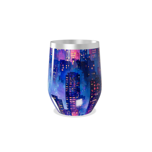 Copo Térmico Slim - Estampa Noturna Colorida