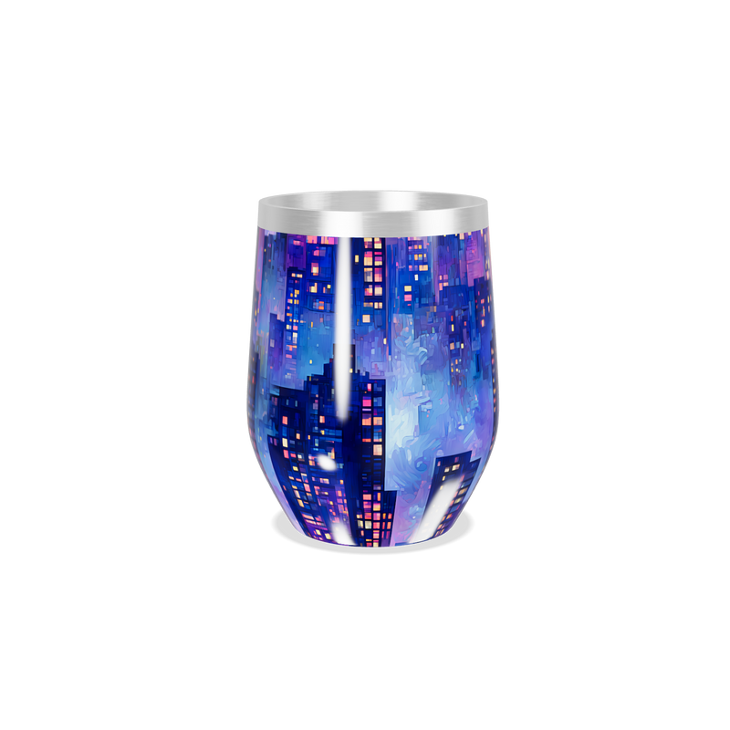 Copo Térmico Slim - Estampa Noturna Colorida