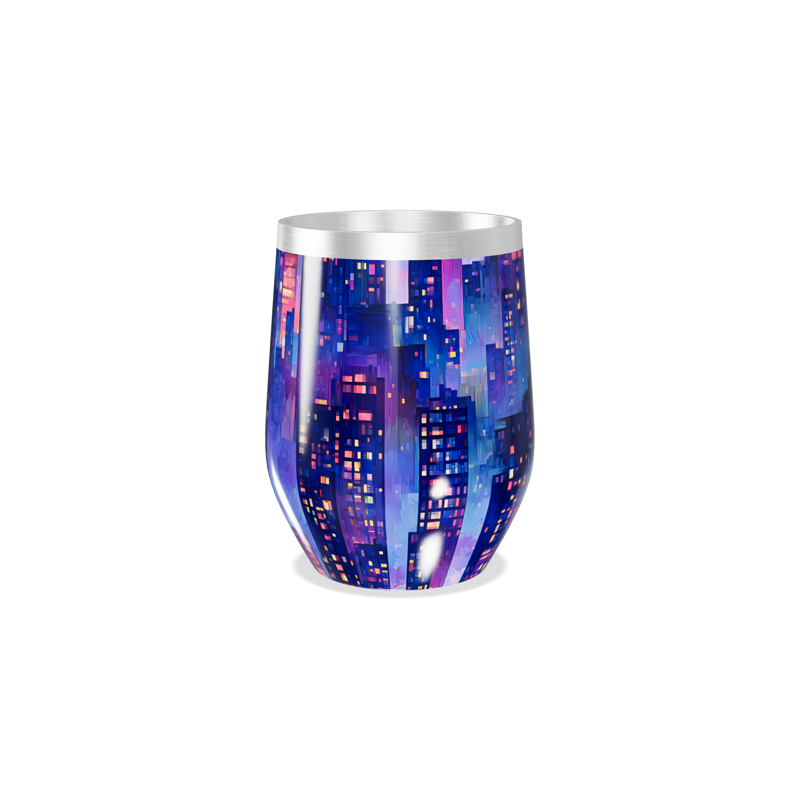 Copo Térmico Slim - Estampa Noturna Colorida