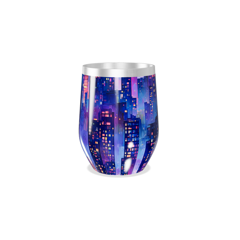 Copo Térmico Slim - Estampa Noturna Colorida