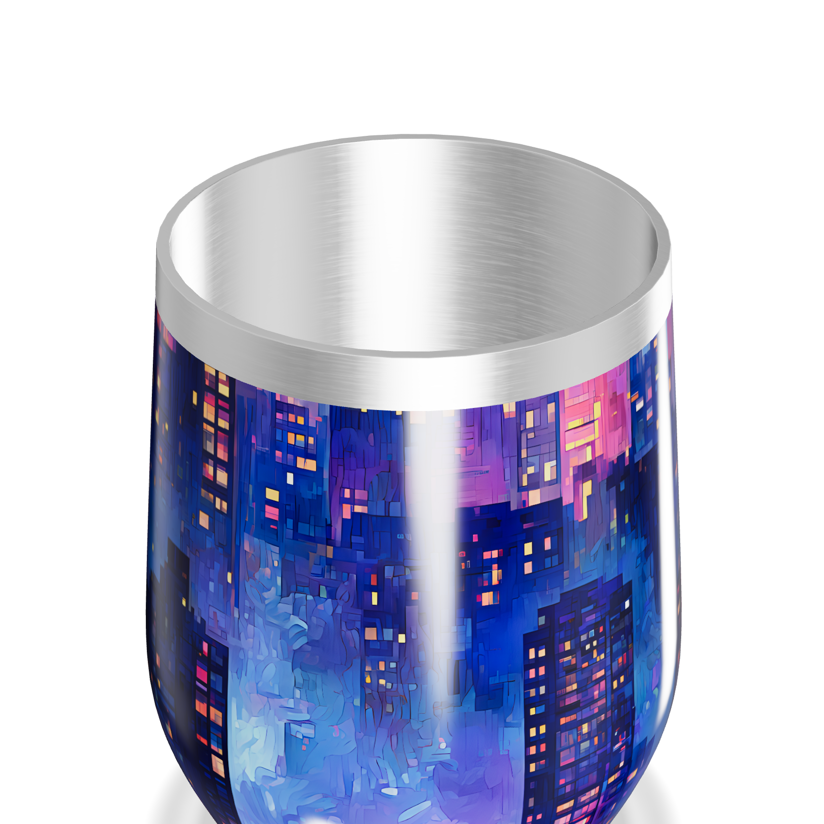 Copo Térmico Slim - Estampa Noturna Colorida