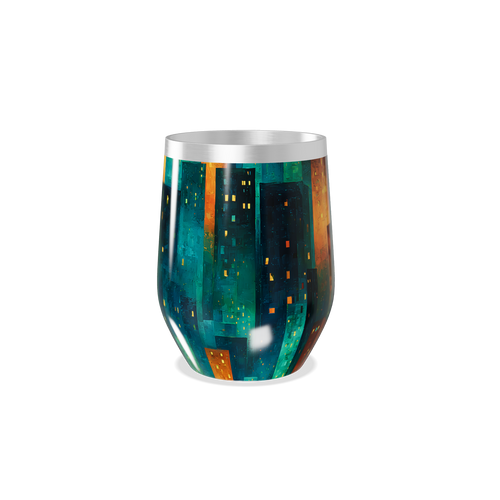 Copo Térmico Slim - Estampa Urbana Colorida