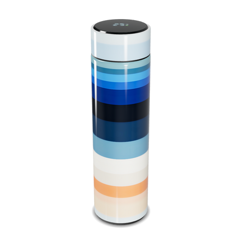 Garrafa Térmica Touch - Listras Multicoloridas